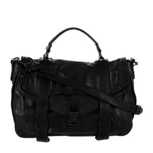 Proenza Schouler PS 1 Black Leather Bag